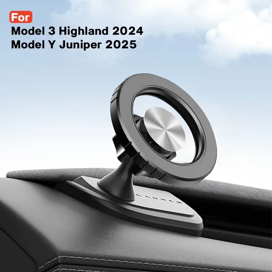 Mobile Phone Holder For Tesla Model 3 Y Highland Juniper Stronger Magnetic 360°Rotatable Car support base holder Accessories