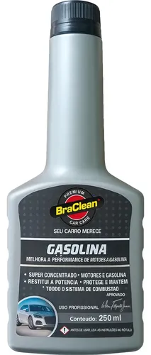 Melhor Aditivo Combustível Gasolina Cleaner 250ml - Braclean