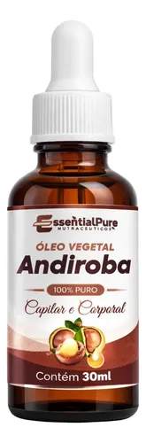 Óleo Vegetal De Andiroba 30ml 100% Puro Corporal Capilar Sem Sabor